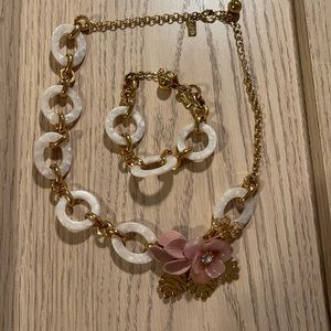 Kate Spade Statement Necklace & Bracelet Set.